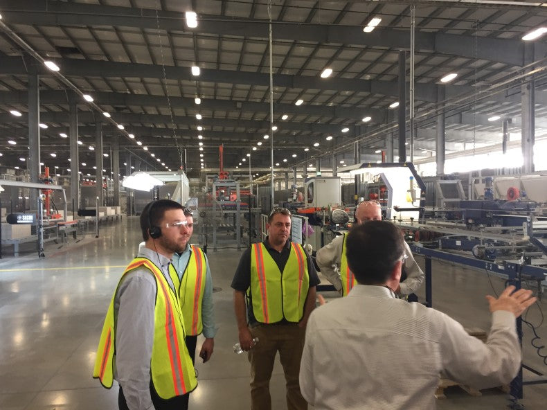 Premier distributors visit Del Conca USA plant