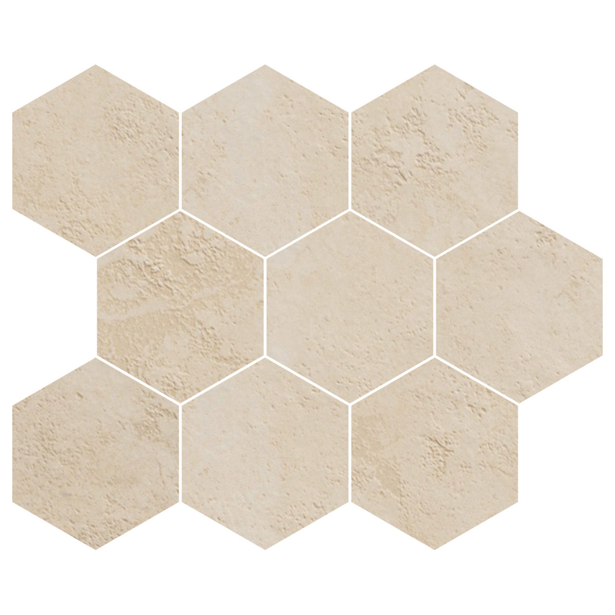 Roma HRO01 Almond Hexagon 10x12
