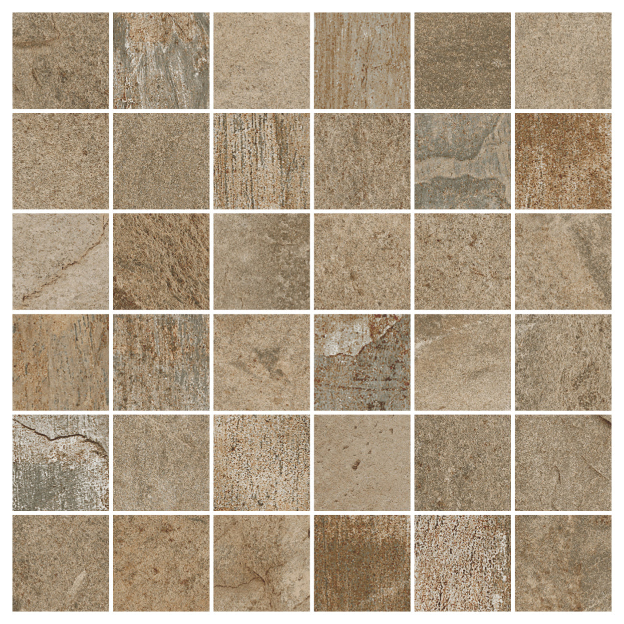 Gotham GO01 Beige Mosaic 12x12