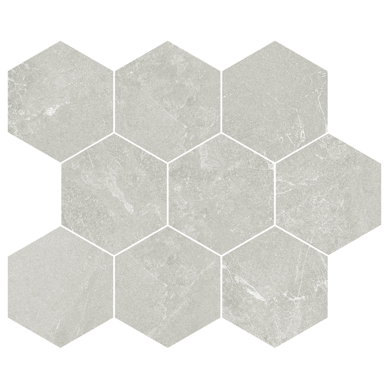 Horizons HOR05 Gray Hexagon 10x12