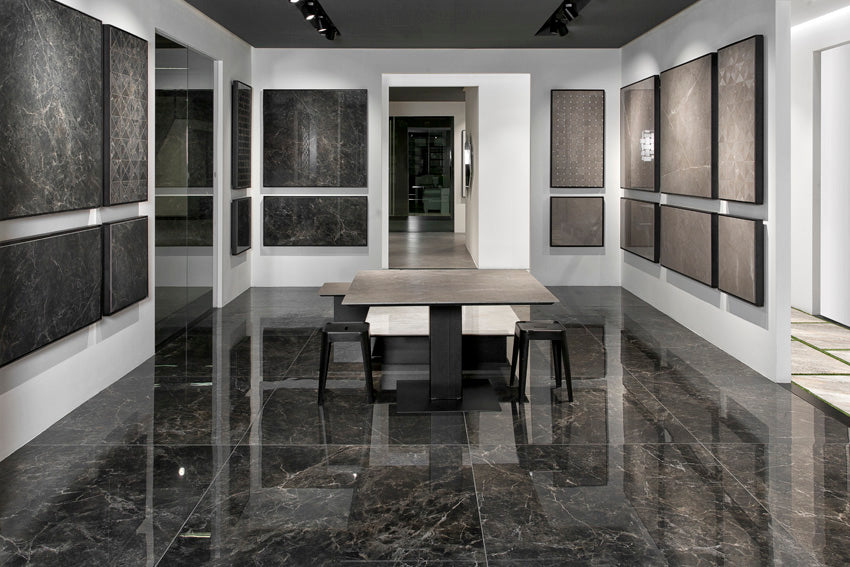 Boutique is the marble effect range from Del Conca, a sophisticated and elegant interpretation of this product category