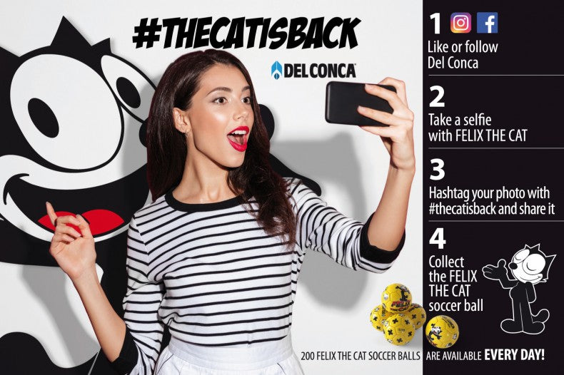 Del Conca celebrates 100 years of Felix the Cat with #TheCatisBack