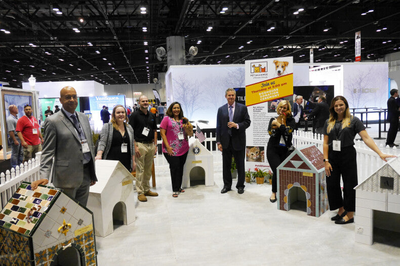 Del Conca USA donates tiled dog house to Pet Alliance of Greater Orlando