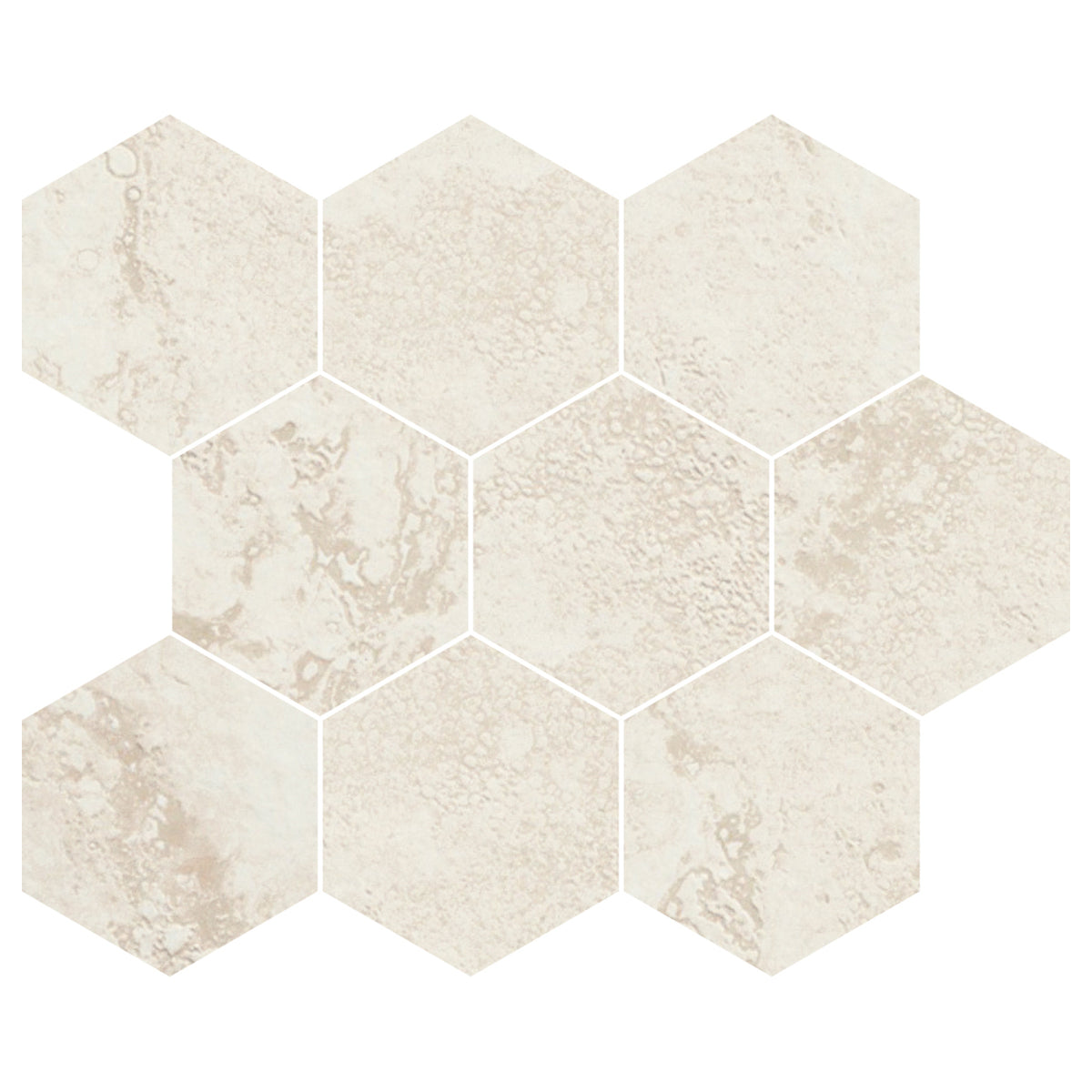 Roma HRO10 White Hexagon 10x12
